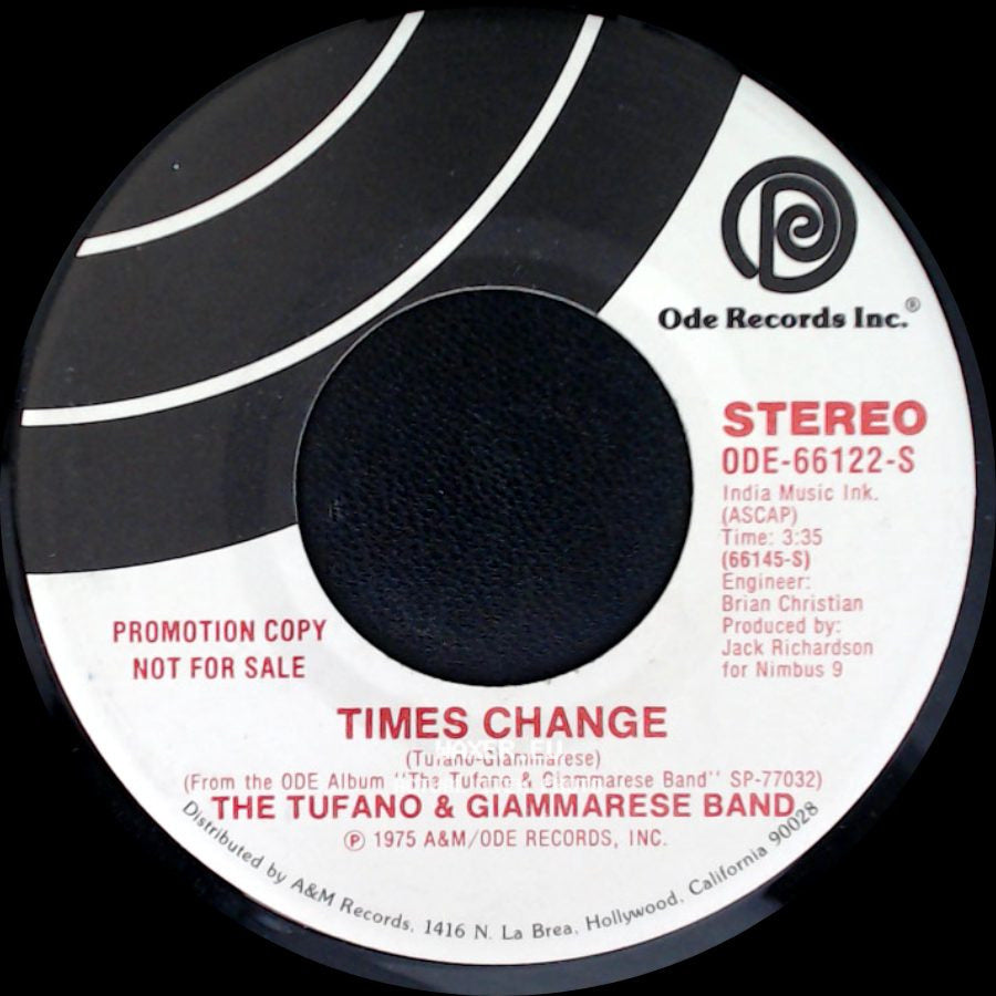 The Tufano & Giammarese Band - Times Change / Times Change side A