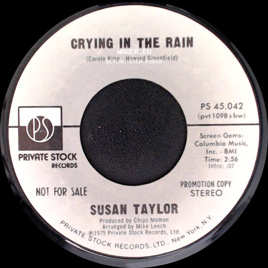Susan Taylor - Crying In The Rain / Crying In The Rain side A