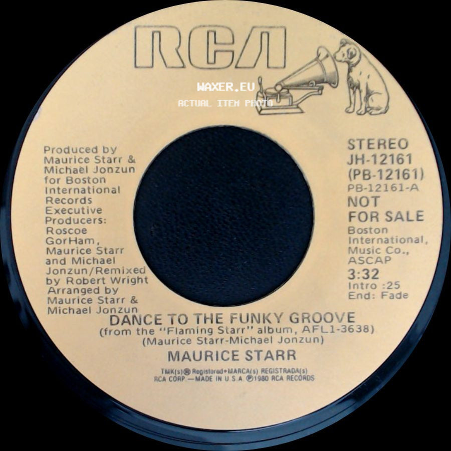 Maurice Starr - Dance To The Funky Groove / Dance To The Funky Groove side B