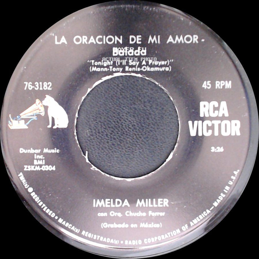 Imelda Miller - La Oracion De Mi Amor - Balada / La Banda Dominguera - Polka side A