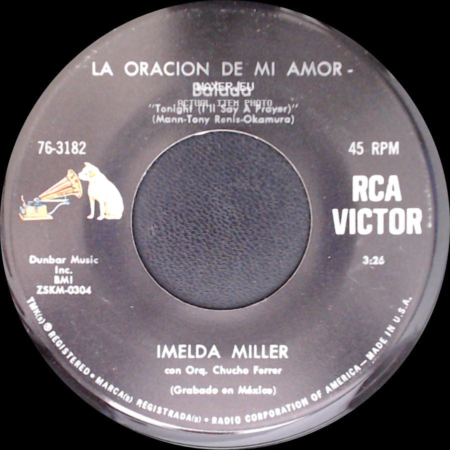 Imelda Miller - La Oracion De Mi Amor - Balada / La Banda Dominguera - Polka side A