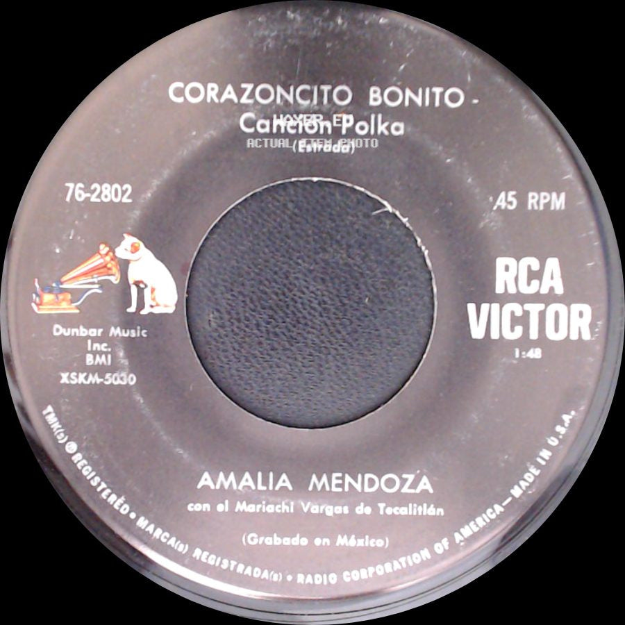 Amalia Mendoza - Corazoncito Bonito - Canción Polka / Ya Te Olvide - Bolero Ranchero side A