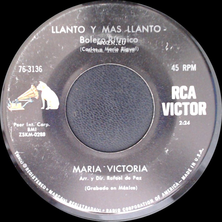 Maria Victoria - Palmaditas - Bolero Rítmico / Llanto Y Mas Llanto side B