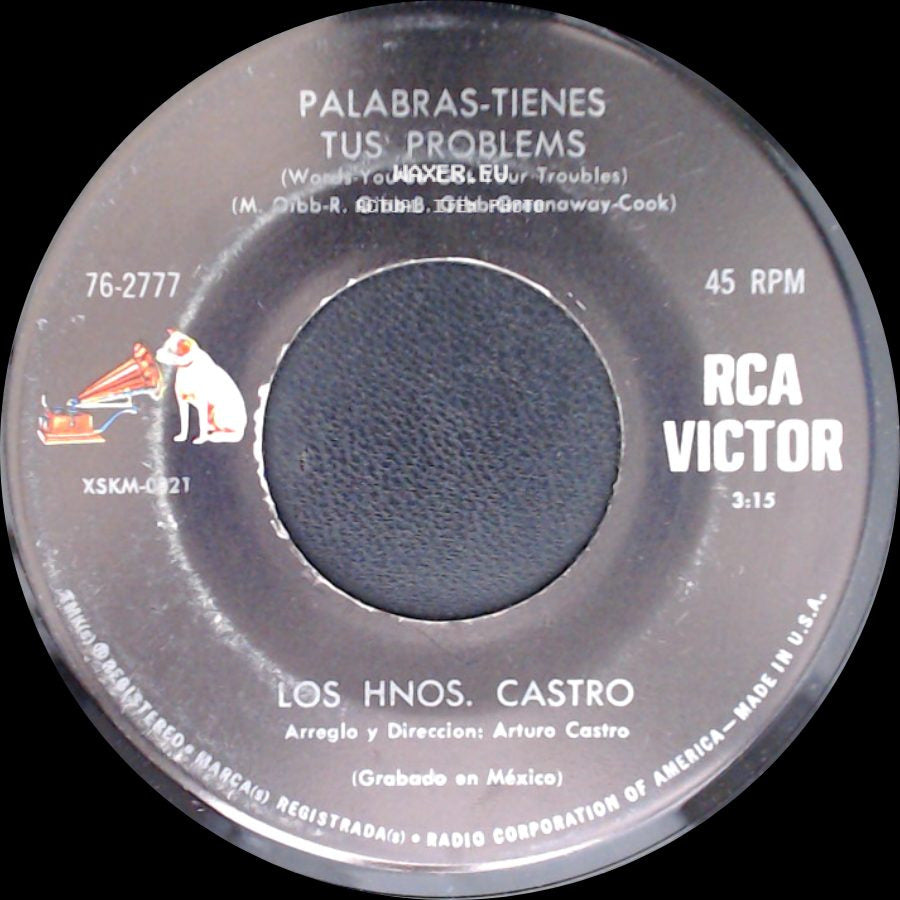 Los Hnos. Castro - Palabras-Tienes Tus Problems / Contigo Si side A