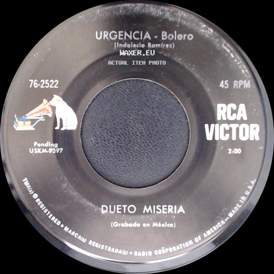 Dueto Miseria - Urgencia - Bolero / No Me Amenaces side A