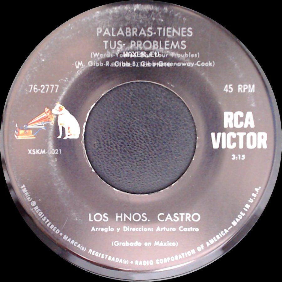 Los Hnos. Castro - Contigo Si / Palabras-Tienes Tus Problems side B