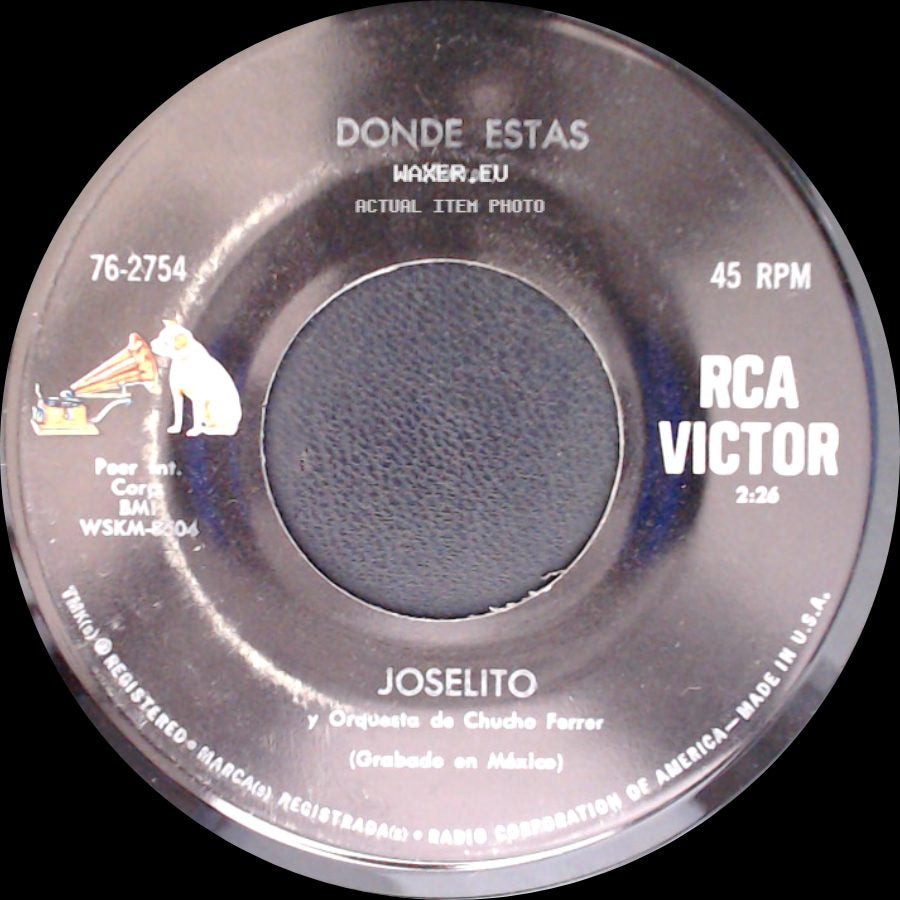 Joselito Y Orquesta De Chucho Ferrer - Remanso De Paz / Donde Estas side B