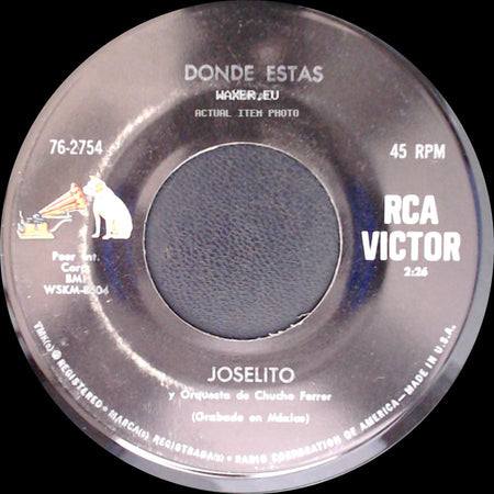 Joselito Y Orquesta De Chucho Ferrer - Remanso De Paz / Donde Estas side B