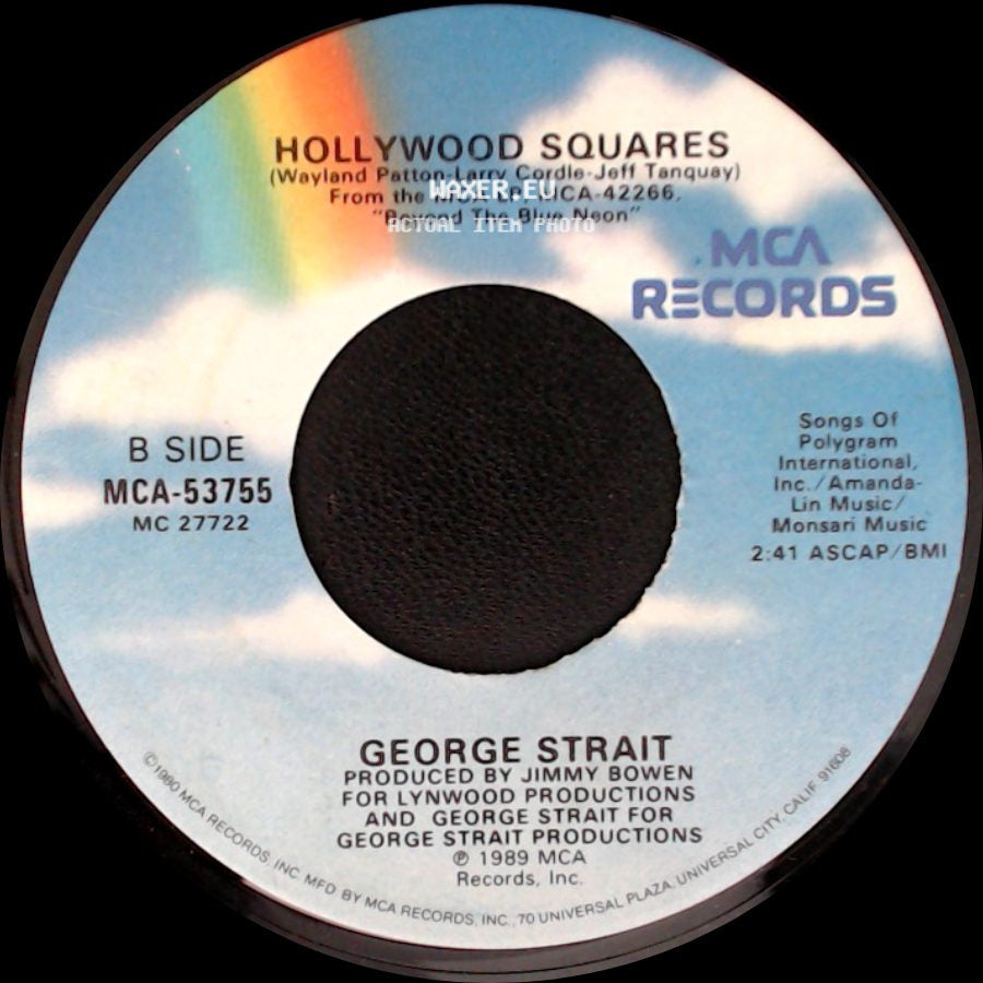 George Strait - Overnight Success / Hollywood Squares side B
