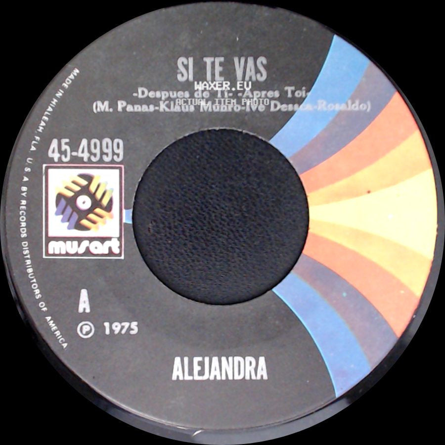 Alejandra - Si Te Vas / Que Bello Es El Amor side A