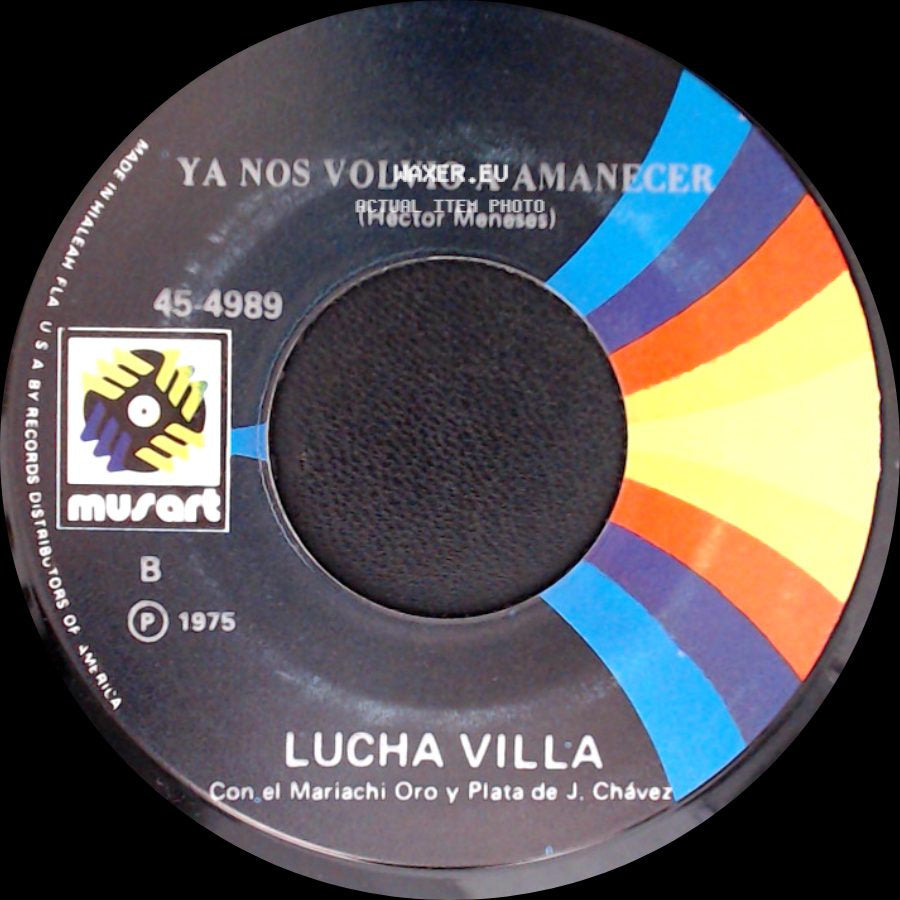 Lucha Villa - Maria De Los Guardias / Ya Nos Volvio A Amanecer side B