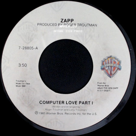 Zapp - Computer Love Part I / Computer Love Part Ii side A