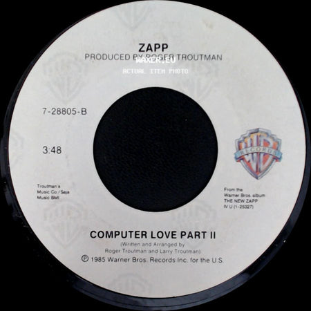 Zapp - Computer Love Part I / Computer Love Part Ii side B