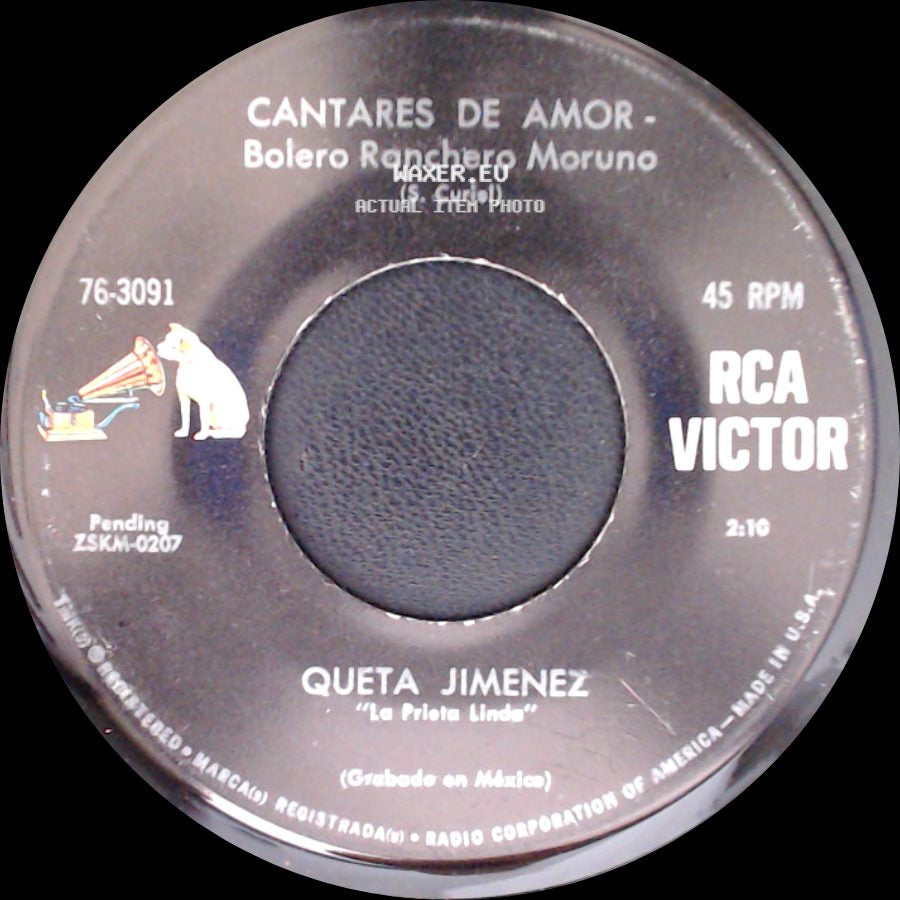 Queta Jimenez - Mil Mentiras - Bolero Ranchero / Cantares De Amor - Bolero Ranchero Moruno side B