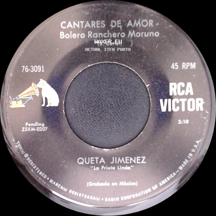 Queta Jimenez - Cantares De Amor - Bolero Ranchero Moruno / Mil Mentiras - Bolero Ranchero side A