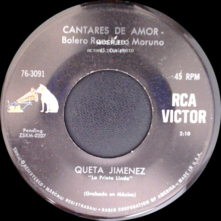 Queta Jimenez - Cantares De Amor - Bolero Ranchero Moruno / Mil Mentiras - Bolero Ranchero side A