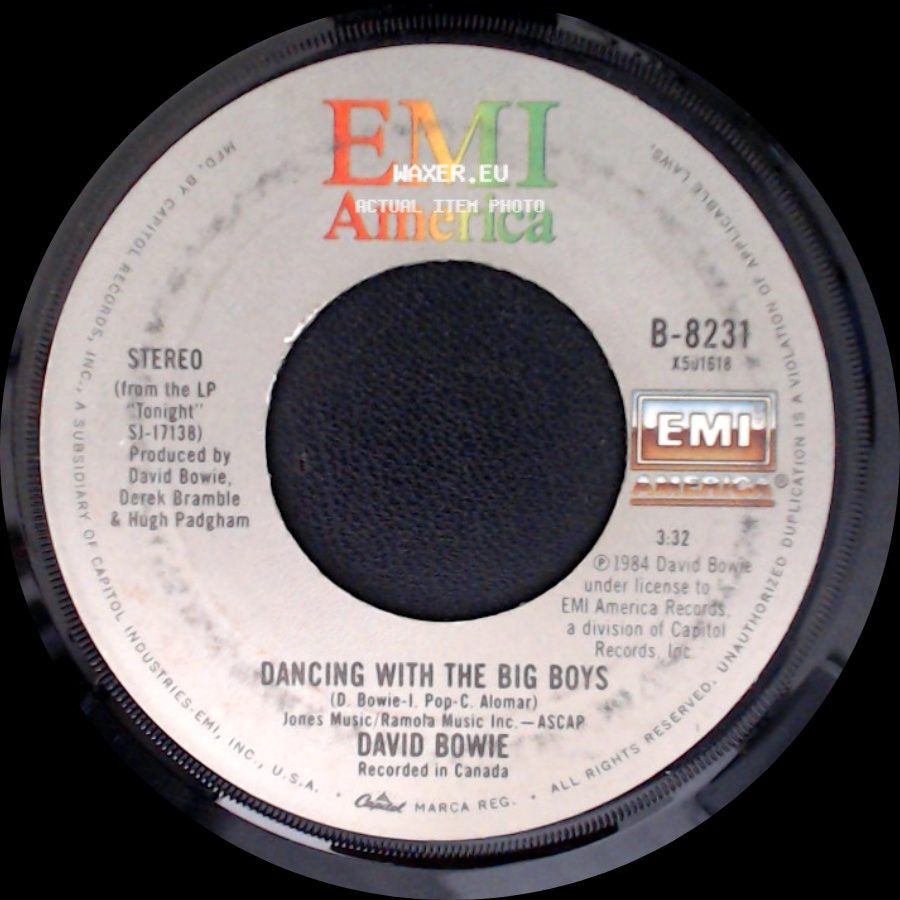 David Bowie - Blue Jean / Dancing With The Big Boys side B