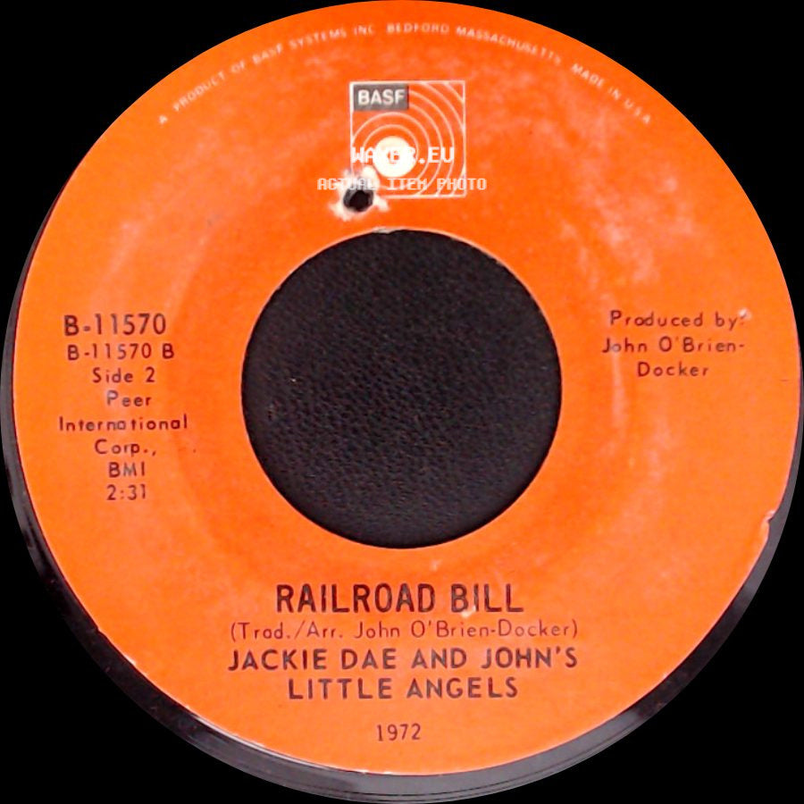 Jackie Dae And John's Little Angels - Jambalaya / Railroad Bill side B