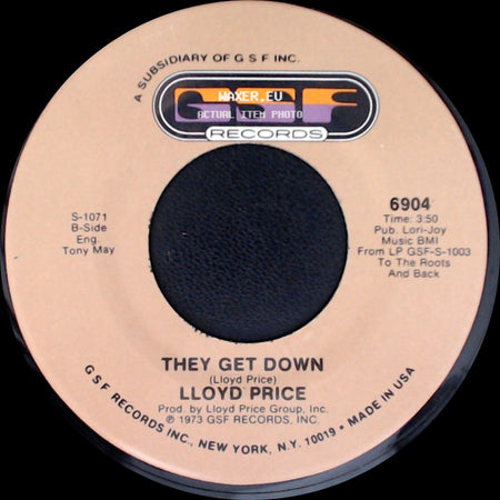 Lloyd Price - They Get Down / Trying To Slip (Away) side A
