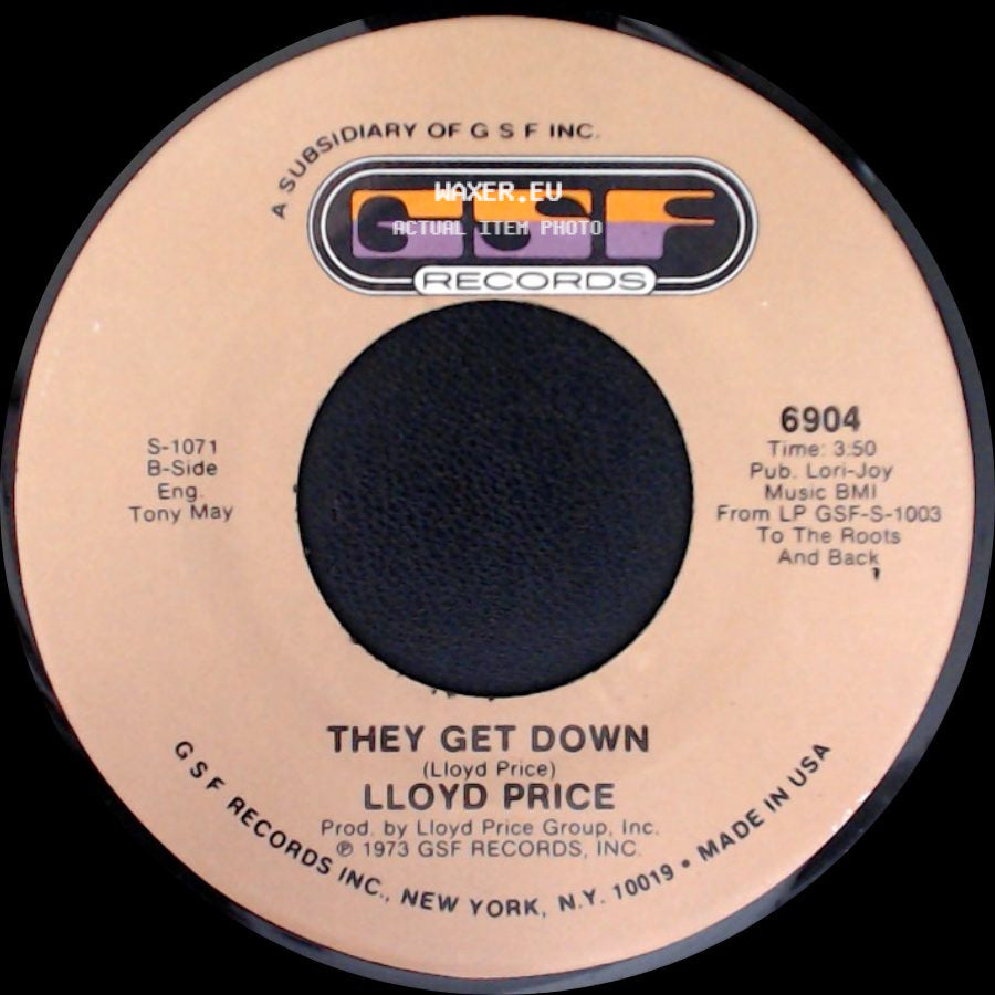 Lloyd Price - They Get Down / Trying To Slip (Away) side A