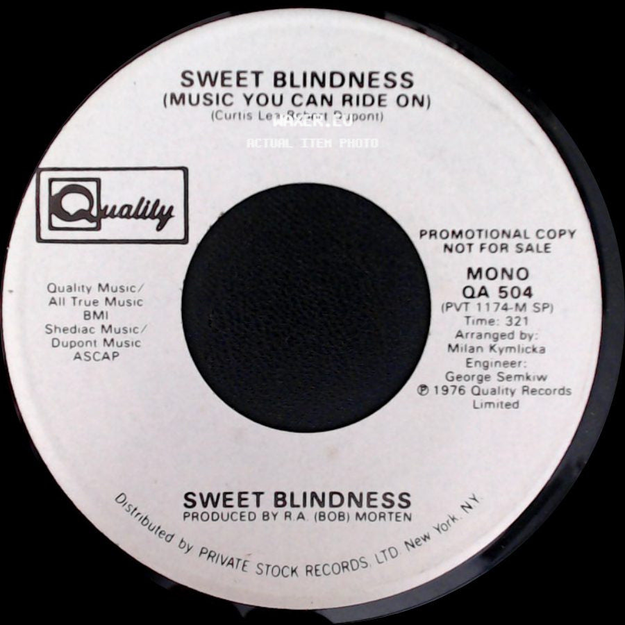 Sweet Blindness - Music You Can Ride On / Sweet Blindness (Music You Can Ride On) side A