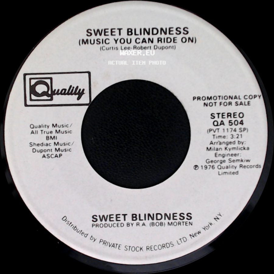 Sweet Blindness - Music You Can Ride On / Sweet Blindness (Music You Can Ride On) side A