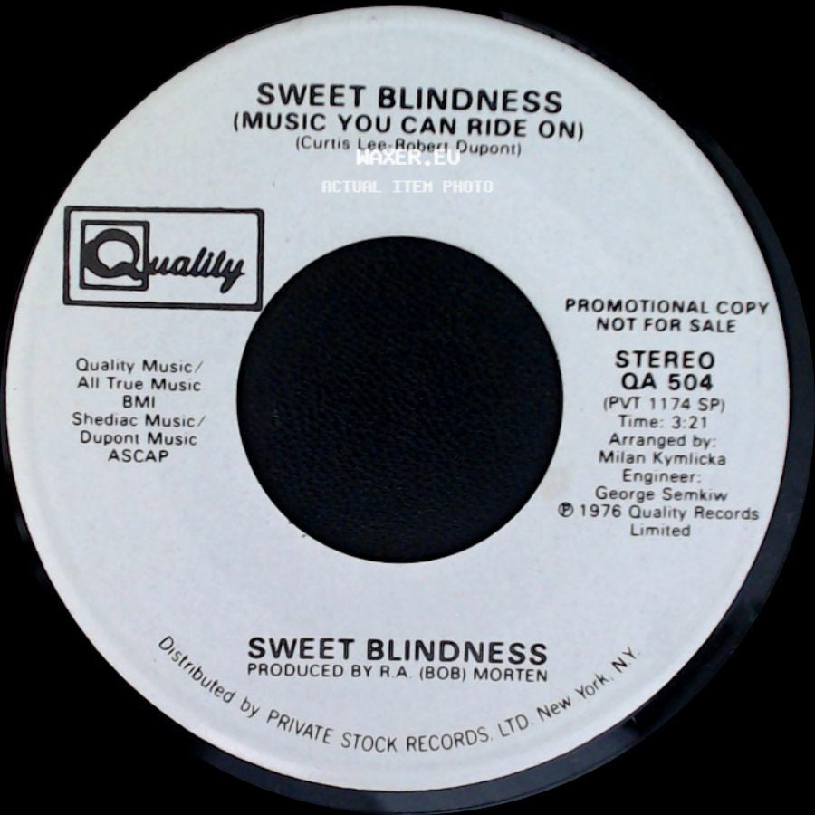 Sweet Blindness - Music You Can Ride On / (Music You Can Ride On) side A