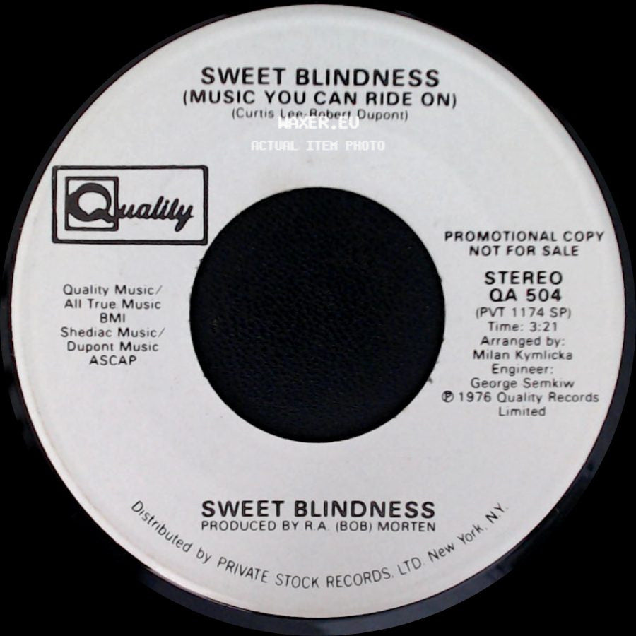Sweet Blindness - Sweet Blindness (Music You Can Ride On) / Sweet Blindness (Music You Can Ride On) side B