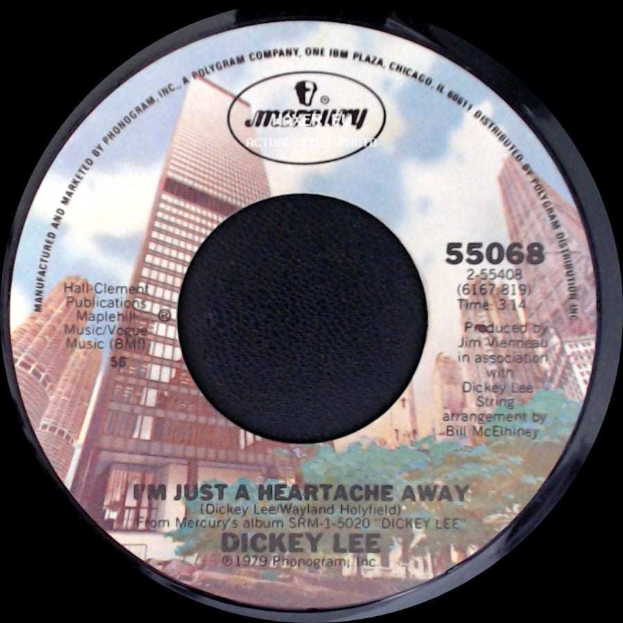 Dickey Lee - I'm Just A Heartache Away / Midnight Flyer side A
