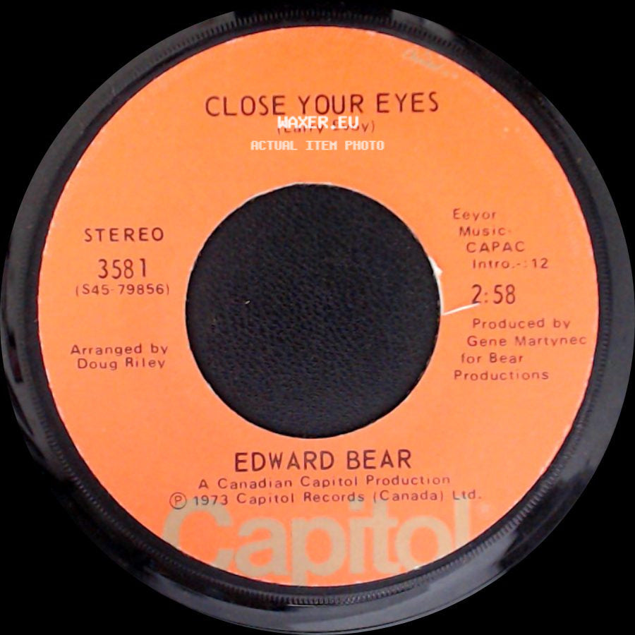 Edward Bear - Close Your Eyes / Cachet County side A
