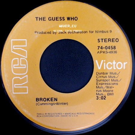 The Guess Who - Broken / Albert Flasher side A