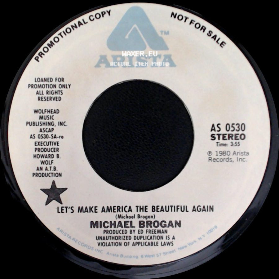 Michael Brogan - Let's Make America The Beautiful Again / Let's Make America The Beautiful Again side A
