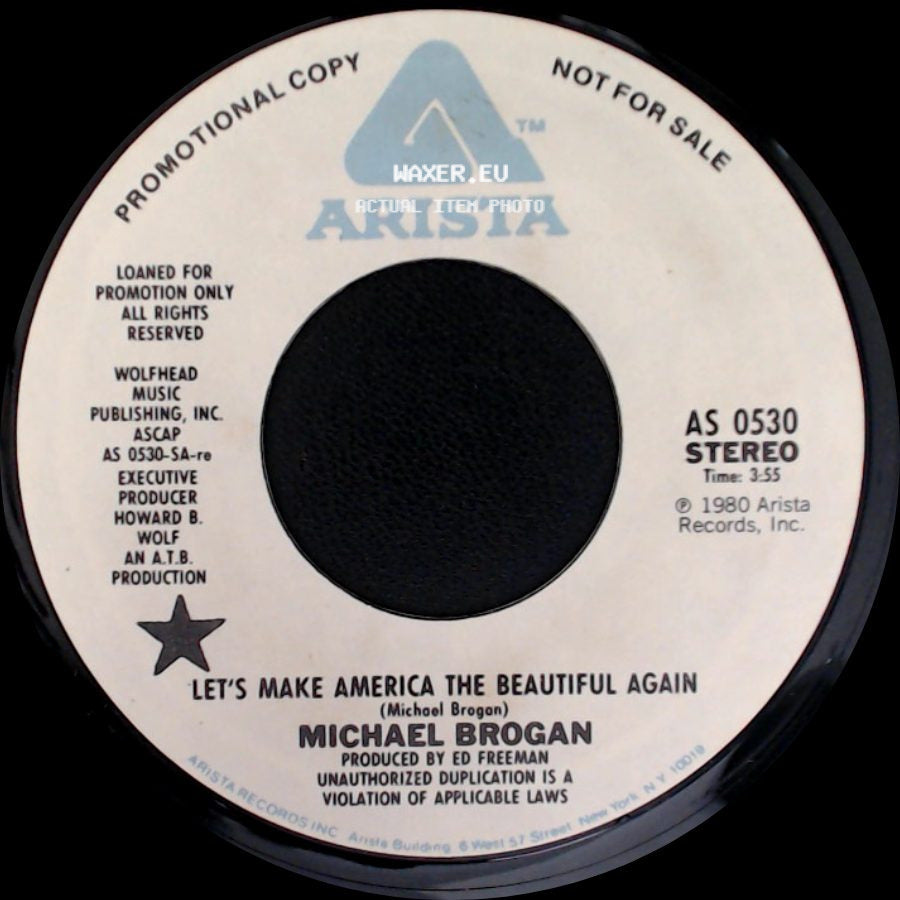 Michael Brogan - Let's Make America The Beautiful Again / Let's Make America The Beautiful Again side A