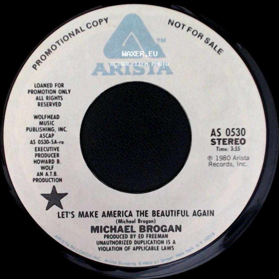 Michael Brogan - Let's Make America The Beautiful Again / Let's Make America The Beautiful Again side A