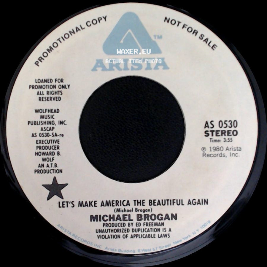 Michael Brogan - Let's Make America The Beautiful Again / Let's Make America The Beautiful Again side A