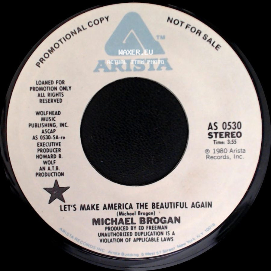 Michael Brogan - Let's Make America The Beautiful Again / Let's Make America The Beautiful Again side A