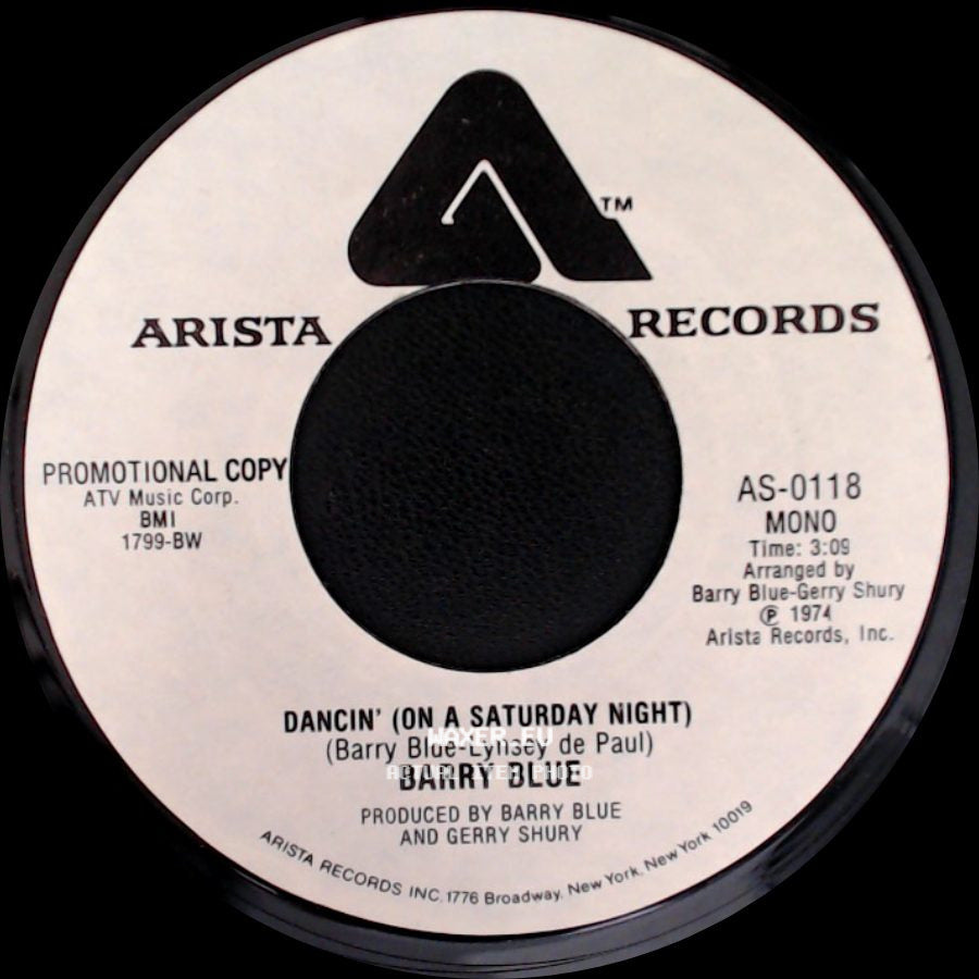 Barry Blue - Dancin' (On A Saturday Night) / Dancin' (On A Saturday Night) side A