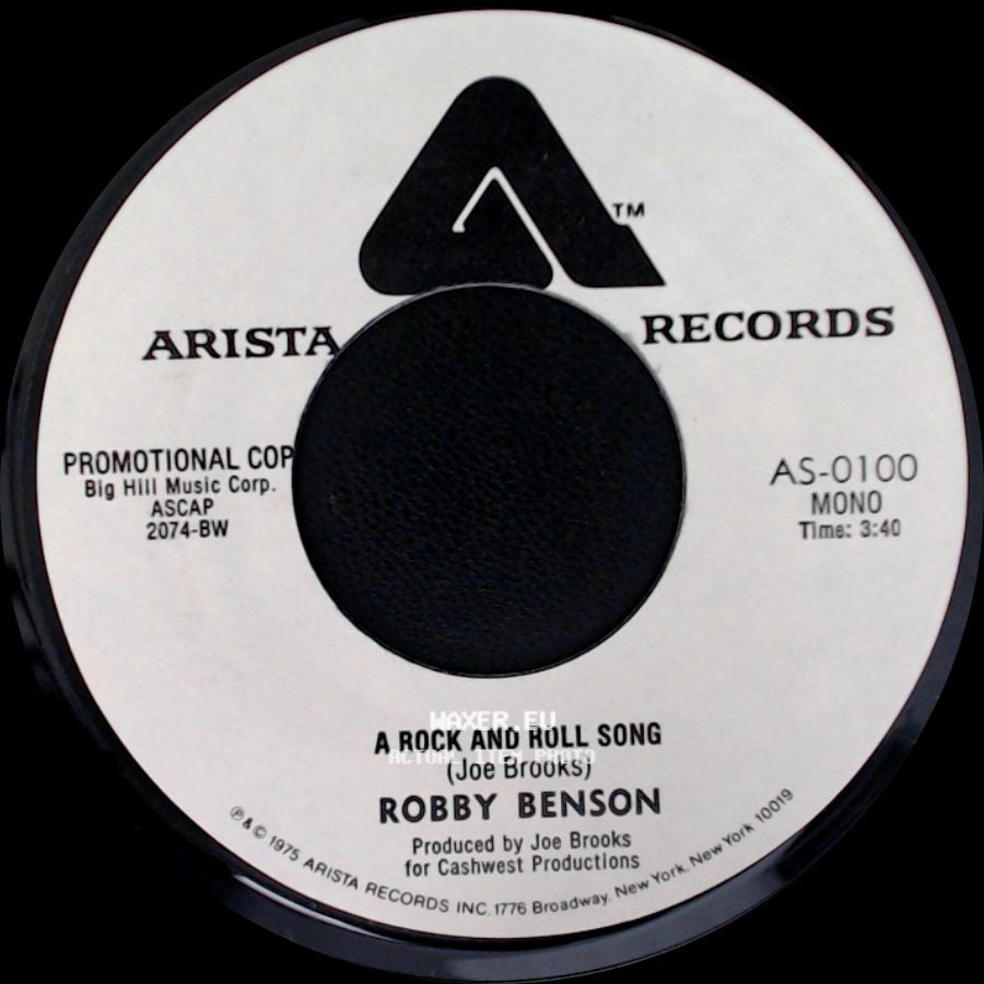 Robby Benson - A Rock And Roll Song / A Rock And Roll Song side B