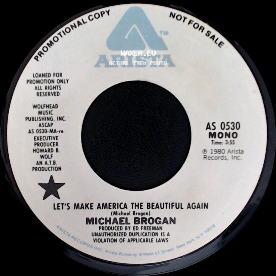 Michael Brogan - Let's Make America The Beautiful Again / Let's Make America The Beautiful Again side B