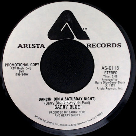 Barry Blue - Dancin' (On A Saturday Night) / Dancin' (On A Saturday Night) side B