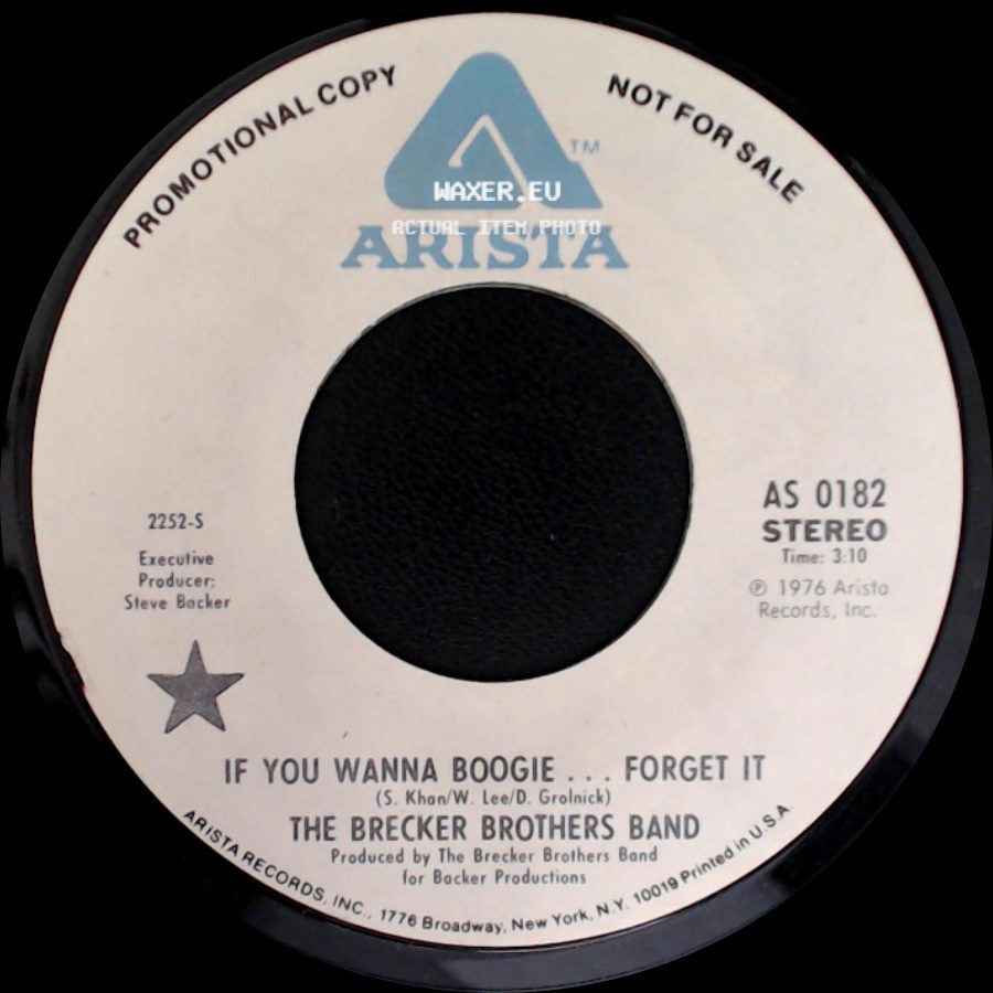 The Brecker Brothers Band - If You Wanna Boogie ... Forget It / If You Wanna Boogie ... Forget It side A