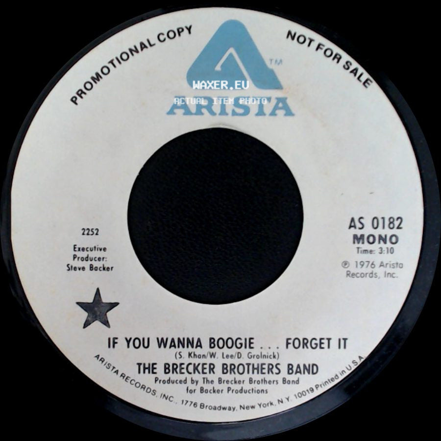 The Brecker Brothers Band - If You Wanna Boogie ... Forget It / If You Wanna Boogie ... Forget It side B