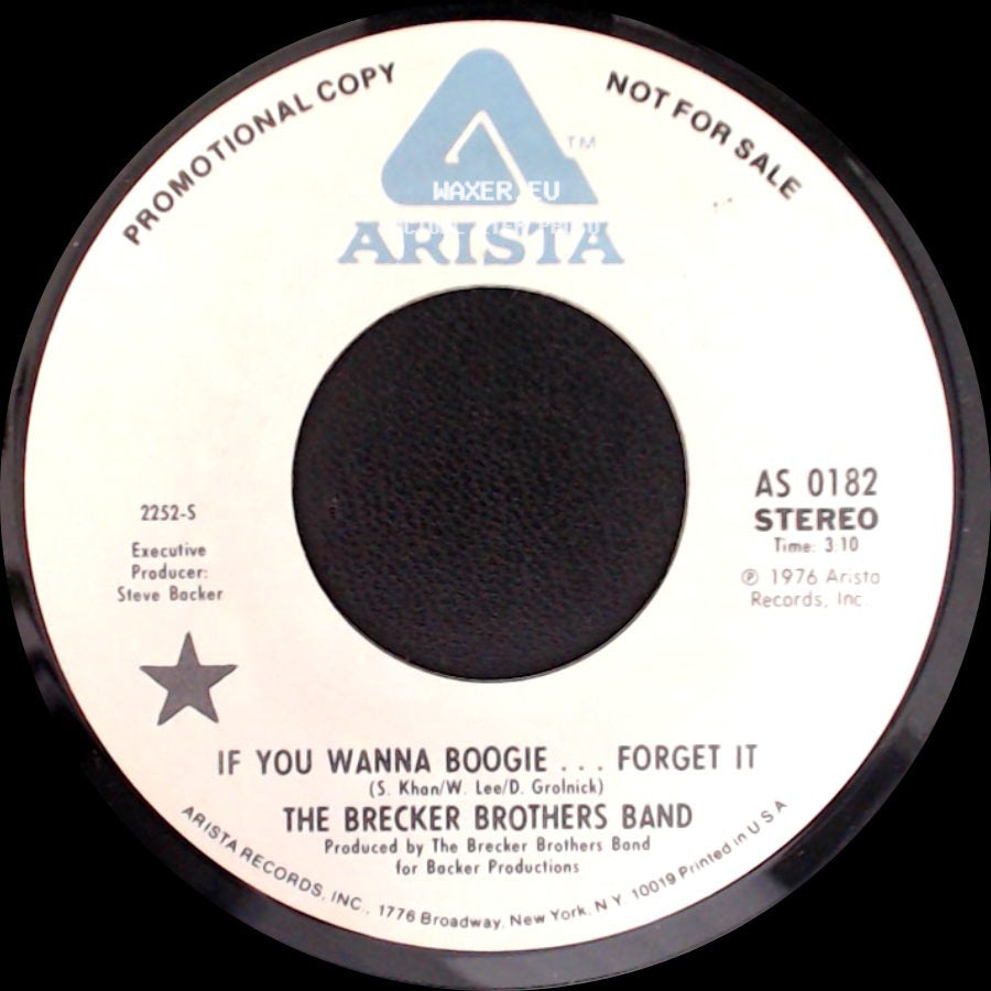 The Brecker Brothers Band - If You Wanna Boogie ... Forget It / If You Wanna Boogie ... Forget It side A