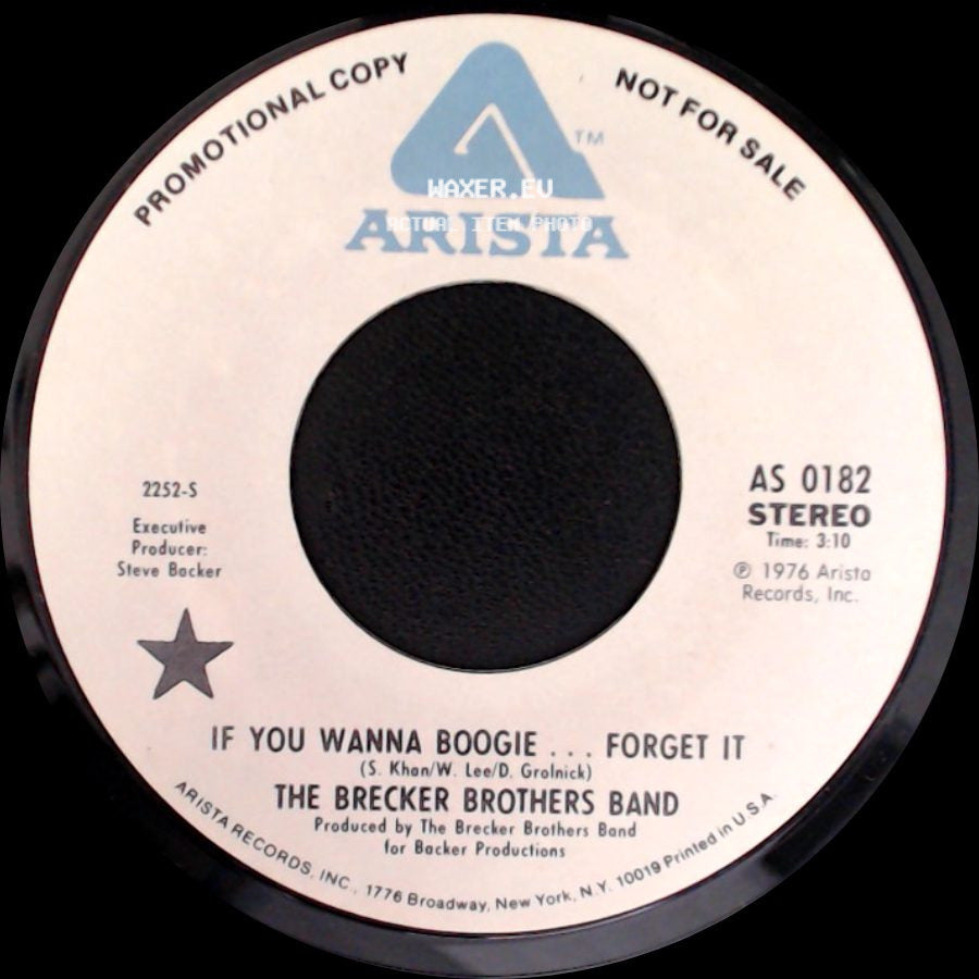 The Brecker Brothers Band - If You Wanna Boogie ... Forget It / If You Wanna Boogie ... Forget It side A