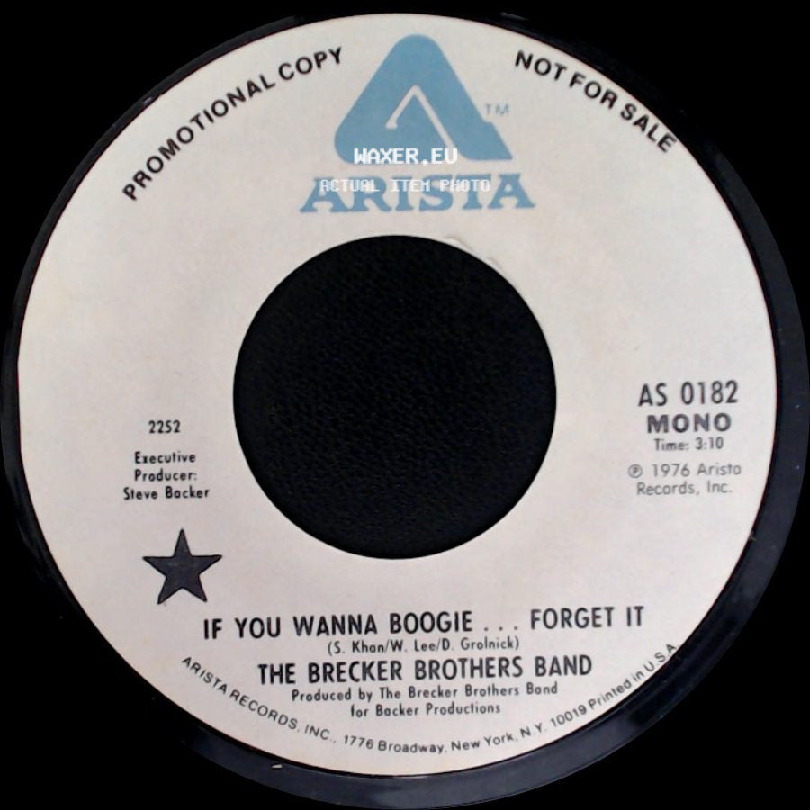 The Brecker Brothers Band - If You Wanna Boogie ... Forget It / If You Wanna Boogie ... Forget It side A