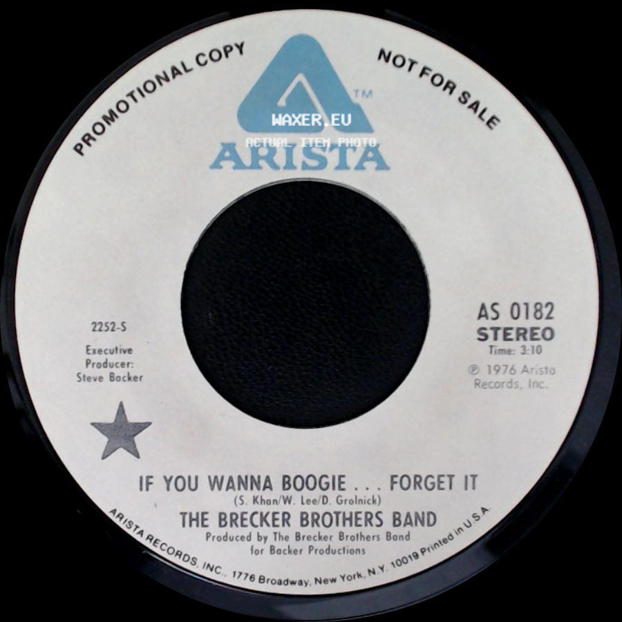 The Brecker Brothers Band - If You Wanna Boogie ... Forget It / If You Wanna Boogie ... Forget It side B