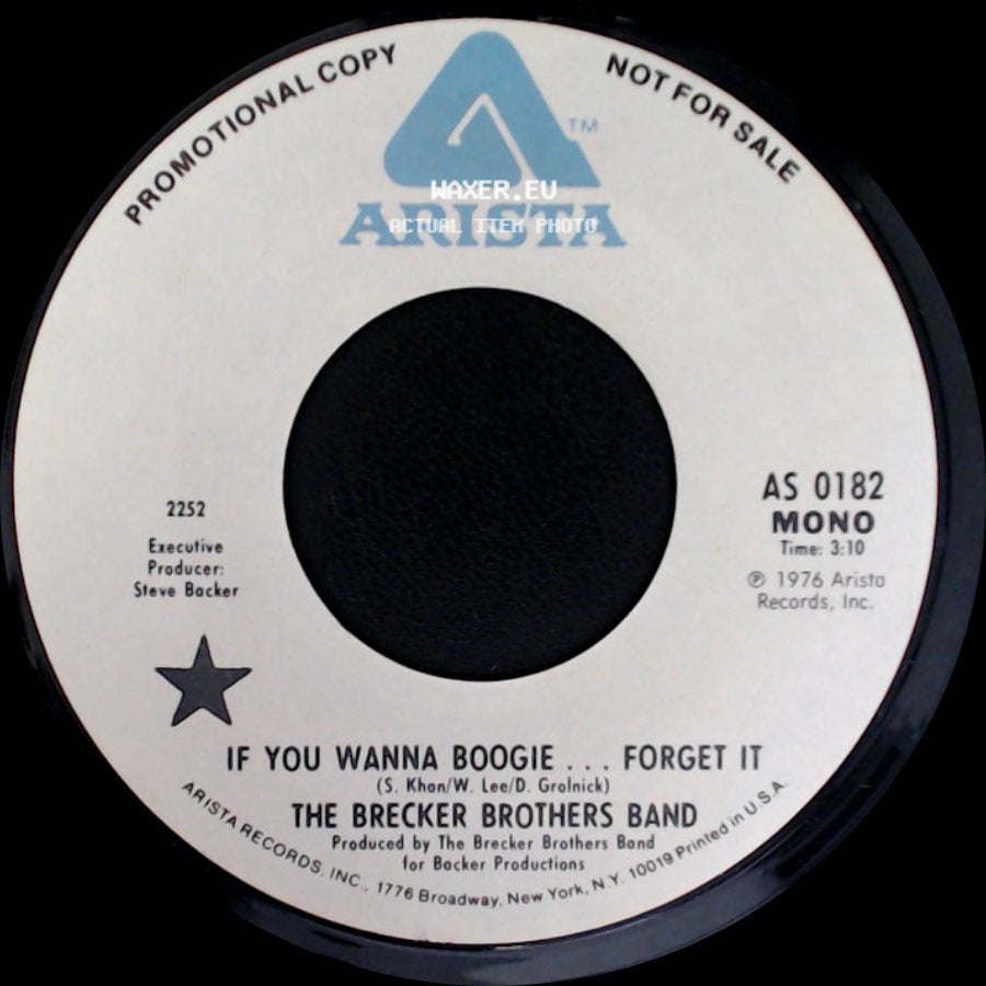 The Brecker Brothers Band - If You Wanna Boogie ... Forget It / If You Wanna Boogie ... Forget It side A