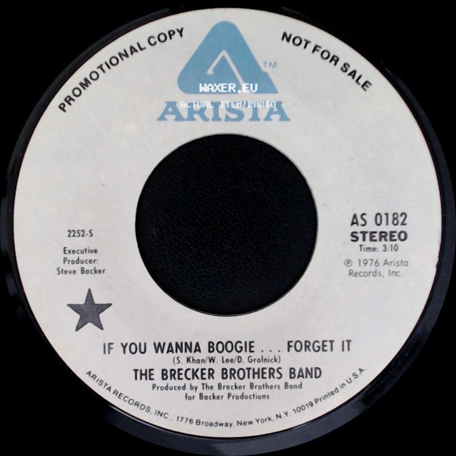 The Brecker Brothers Band - If You Wanna Boogie ... Forget It / If You Wanna Boogie ... Forget It side B