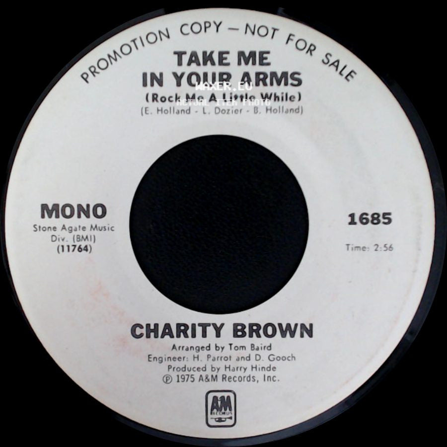 Charity Brown - Take Me In Your Arms (Rock Me A Little While) / Take Me In Your Arms (Rock Me A Little While) side B