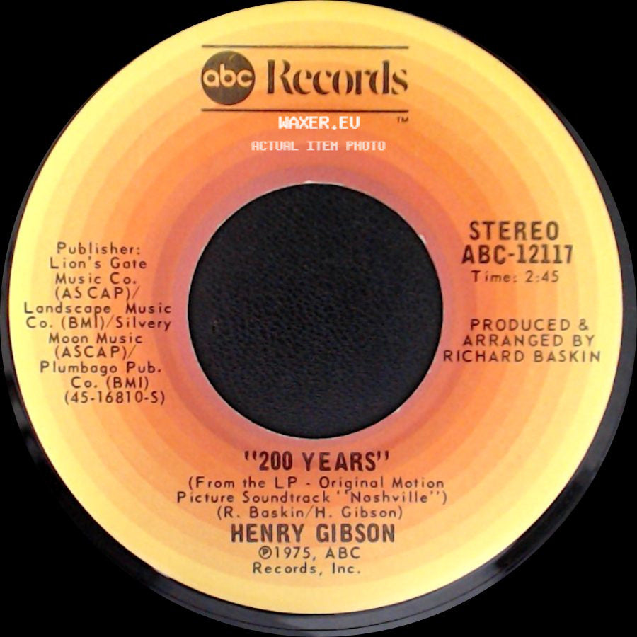Keith Carradine / Henry Gibson - I'm Easy / "200 Years" side B